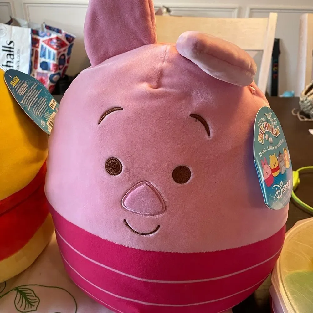 Winnie The Pooh and Piglet Disney Squishmallow Plushes